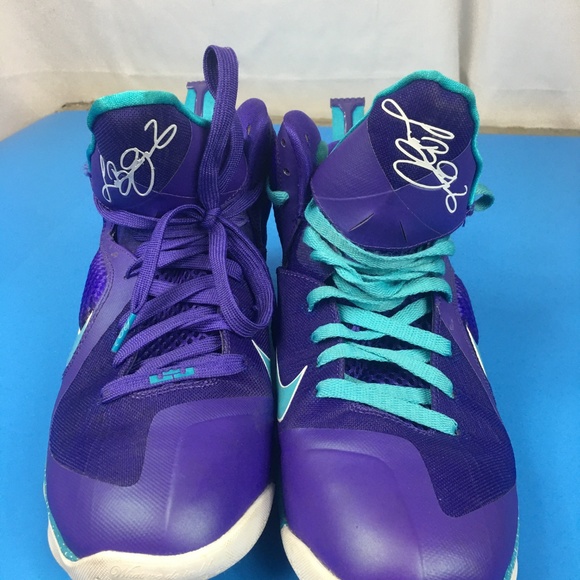 9.5 Nike Lebron  469764-500 Summit Lake Hornets main image 5